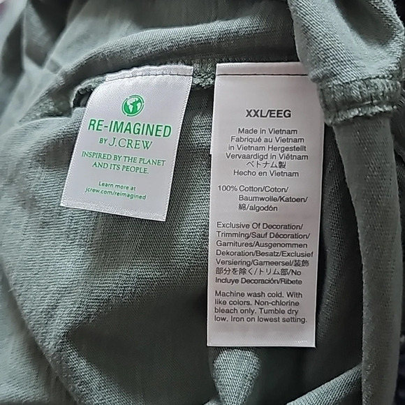 J Crew [XXL] Garment-dyed slub cotton polo shirt - Picture 2 of 3